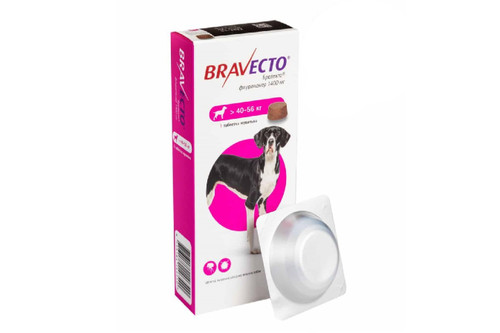 قرص ضد کک و کنه و جرب سگ براوکتو (برای وزن 40 تا 56 کیلو)